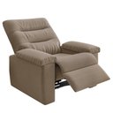 Ver imagem 1 de Poltrona do Papai Reclinavel Sala de Estar Veludo Capuccino - Besthouse