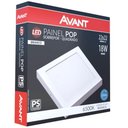 Ver imagem 3 de Kit 5 Plafon Painel de Led Avant Pop 18w Branco 6500k 1080 Lúmens Quadrado de Sobrepor 22x22cm