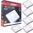 Ver imagem 1 de Kit 5 Plafon Painel de Led Avant Pop 18w Branco 6500k 1080 Lúmens Quadrado de Sobrepor 22x22cm