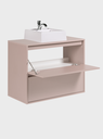 Ver imagem 6 de Gabinete para Banheiro com Cuba 80cm MDF Rosa Dubai - On Móveis