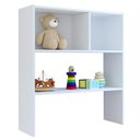 Ver imagem 1 de Estante Infantil Organizadora Com Nichos Cindy L03 Branco - Mpozenato
