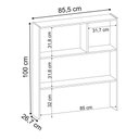 Ver imagem 4 de Estante Infantil Organizadora Com Nichos Cindy L03 Branco - Mpozenato