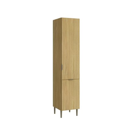 Armário Paneleiro 2 Portas 220x40 cm Capadócia Amadeirado 100% MDF Casamia