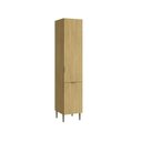 Ver imagem 1 de Armário Paneleiro 2 Portas 220x40 cm Capadócia Amadeirado 100% MDF Casamia