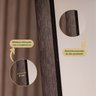 Espelho Grande Retangular Corpo Inteiro com Moldura em Metal 170 X 70cm Preto C/ Suporte de Chão - 9