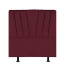 Ver imagem 1 de Cabeceira Estofada Bélgica 90cm Solteiro Para Cama Box Quarto Suede Bordô - Gat Magazine