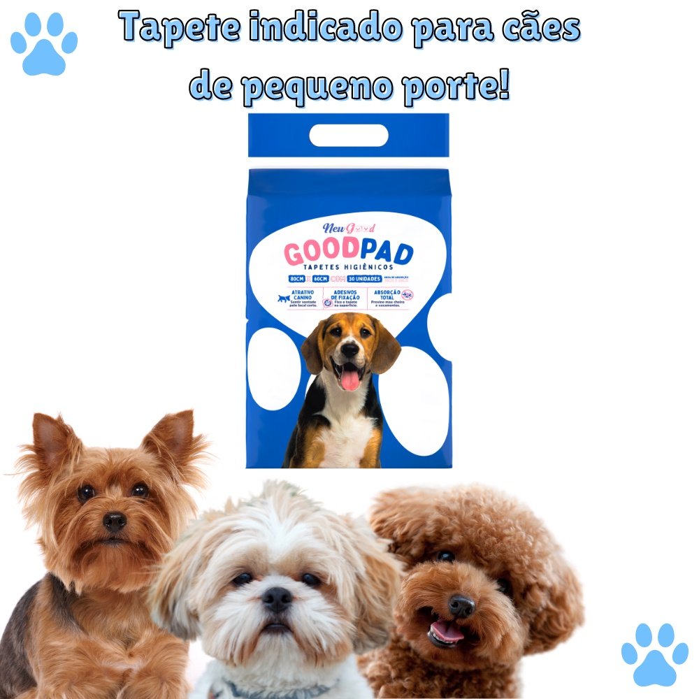 Combo 10pct Tapete Higienico Good Pad Cães 80x60cm 300 Uni - 8