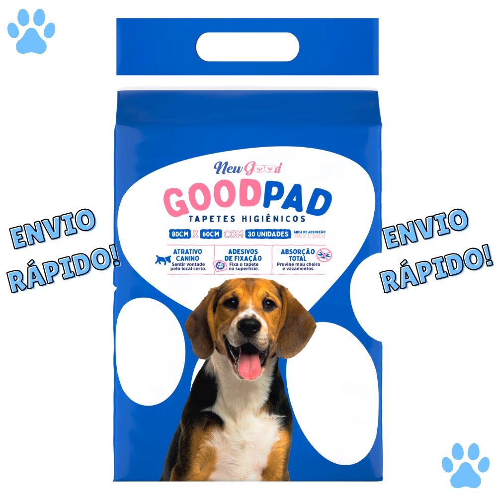 Combo 10pct Tapete Higienico Good Pad Cães 80x60cm 300 Uni - 6