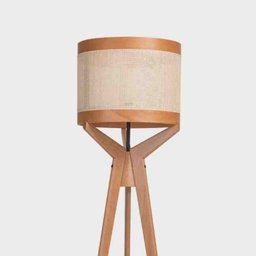 Abajur de Piso Navi Menor Cúpula de Palha Madelustre 3214ct - 2
