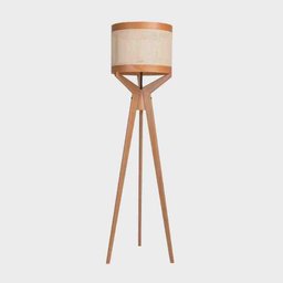 Abajur de Piso Navi Menor Cúpula de Palha Madelustre 3214ct - 1