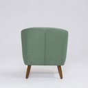 Ver imagem 4 de Poltrona Decorativa Milão D07 Pés Madeira Linho Mescla Verde - D’Rossi