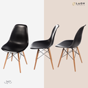 Ver imagem 4 de Kit 3 Cadeiras para Cozinha Sala de Jantar Quarto Charles Eames eiffel 130ppp Preto