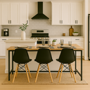 Ver mais imagens de Kit 3 Cadeiras para Cozinha Sala de Jantar Quarto Charles Eames eiffel 130ppp Preto