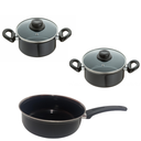 Ver imagem 2 de Kit Jogo de Panelas 3 Peças Esmaltada Indução Cooktop Jjb