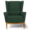 Ver imagem 5 de 2 Poltronas Base Manu Madeira C-117 Linho Verde Domi