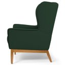 Ver imagem 3 de 2 Poltronas Base Manu Madeira C-117 Linho Verde Domi
