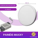 Ver imagem 2 de Kit 10 Painéis Plafon Led Sobrepor Redondo 24w Frio - Frio (6500k)