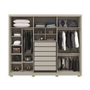 Ver imagem 3 de Guarda Roupa Roupeiro Casal Dubai Majestic 6 Portas 6 Gavetas Fendi Vila Rica