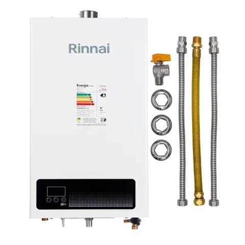 Kit - Aquecedor Rinnai 15 Litros E15 Feh - Gn (digital)