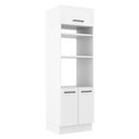 Ver imagem 1 de Torre Quente Armário de Cozinha 70 cm 3 Portas Branco Agata Madesa