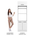 Ver imagem 6 de Torre Quente Armário de Cozinha 70 cm 3 Portas Branco Agata Madesa