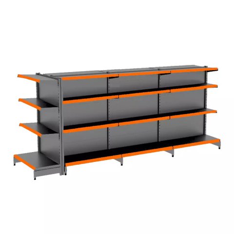 Gondola Centro 137 Fit Ate 3 Metros 1 Ponta Preto 28b Pe Laranja