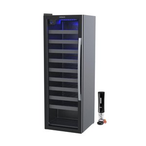 Adega Piubella 200 50 Garrafas 200L Porta Invertida 127V Venax com Abridor Elétrico Preto EOS