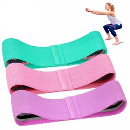 Kit 3 Faixas Elásticas Exercício Fisio Hip Resistance Bands - 5
