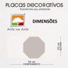 Placa Decorativos Mdf 35x35 Stop Pare - 3