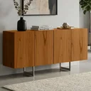 Ver imagem 1 de Aparador Decorativo Industrial Sala de Estar Jantar La Vie B01 Off White Cinamomo - Lyam Decor