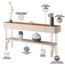 Ver imagem 4 de Aparador Decorativo Industrial Sala de Estar Jantar La Vie B01 Off White Cinamomo - Lyam Decor