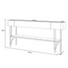 Aparador Decorativo Industrial Sala de Estar Jantar La Vie B01 Off White Cinamomo - Lyam Decor - 5