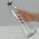 Ver imagem 5 de Garrafa de Vidro 950ml Transparente 31x9x9cm Água Suco Geladeira Bebidas Tampa