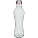 Ver imagem 1 de Garrafa Água Suco Leite Home&co Vidro 950ml 31x9x9cm Transparente com Tampa