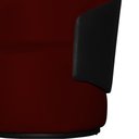 Ver imagem 5 de Kit 2 Poltronas Organica Beatriz Suede Bordo C/ Composê Corano Preto - Lm Decor