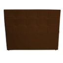 Ver imagem 1 de Cabeceira De Cama Box Luiza Casal 140cm X 106cm Suede Marrom Ms Decor