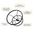 Ver imagem 3 de Enrolador Suporte Giratorio para Mangueira de Jardim até 50 Metros em Aço Ideal Jardim Muro Parede