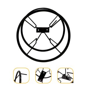 Enrolador Suporte Giratorio para Mangueira de Jardim até 50 Metros em Aço Ideal Jardim Muro Parede