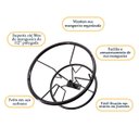 Ver imagem 3 de Enrolador Suporte Giratorio para Mangueira de Jardim até 50 Metros em Aço Ideal Jardim Muro Parede