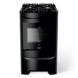 Fogão Consul 4 Bocas com Mesa de Vidro e Grades Individuais Super Estáveis Preto Cfo4vbeuna Bivolt - 1 Fogão Consul 4 Bocas com Mesa de Vidro e Grades Individuais Super Estáveis Preto Cfo4vbeuna Bivolt - 1