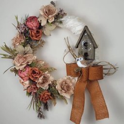 Guirlanda Casinha e Passarinho Florida 55cm - 1