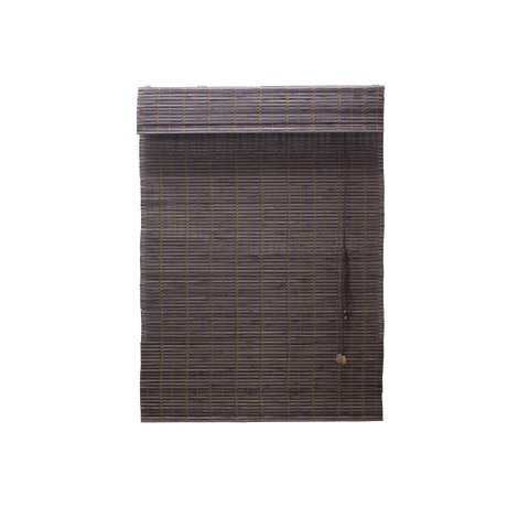 Persiana Bambu Romana Marrom 120 (L) X 220 (A) cm Cortina Madeira Roman Shade C/ Bandô 1,20 x 2,20