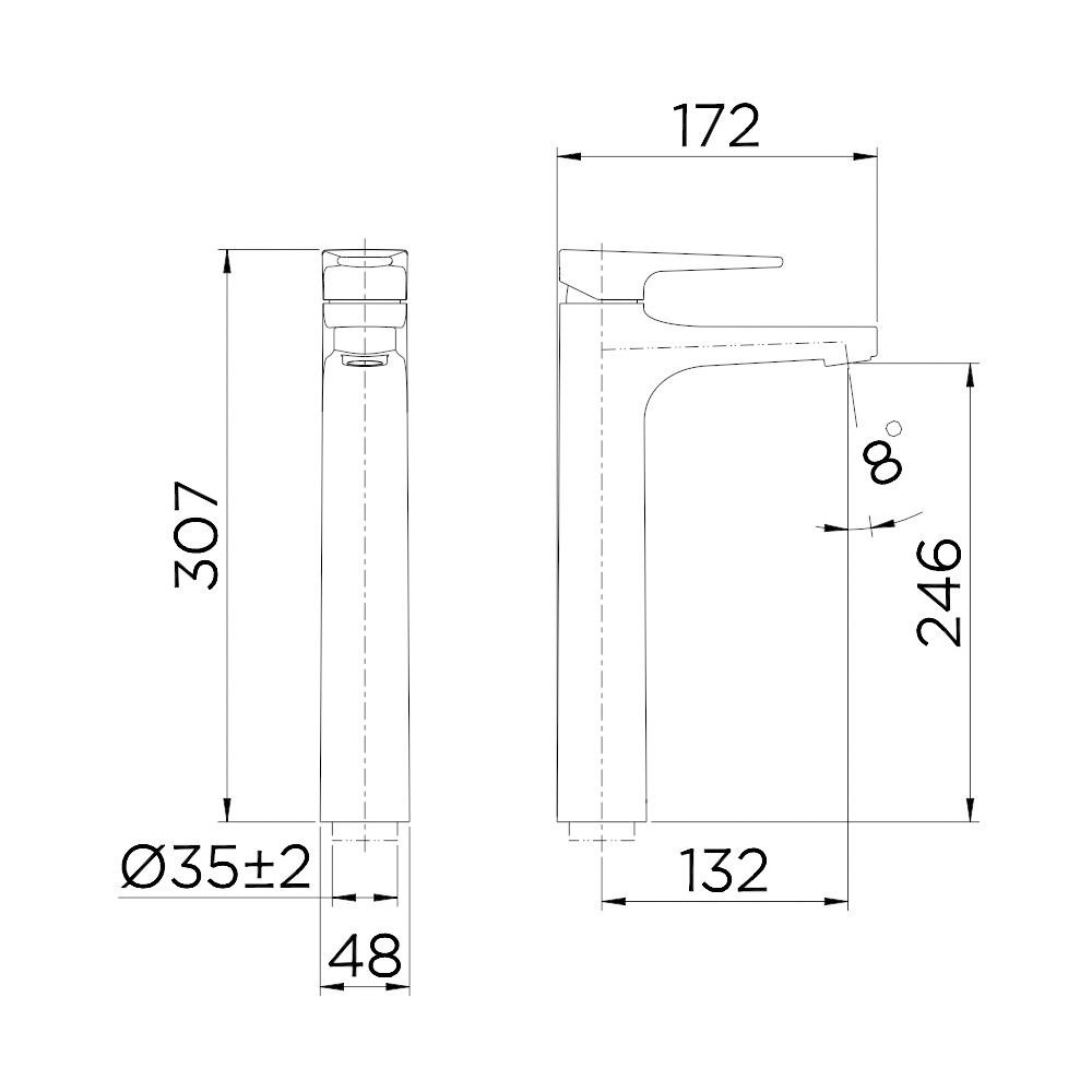 Torneira Misturador Monocomando Docol Lift 7961CE de Bancada Ônix - 3