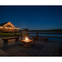 Ver imagem 4 de Lareira 50cm P/ Jardim Fogueira Externa Portatil a Lenha Fire Pit