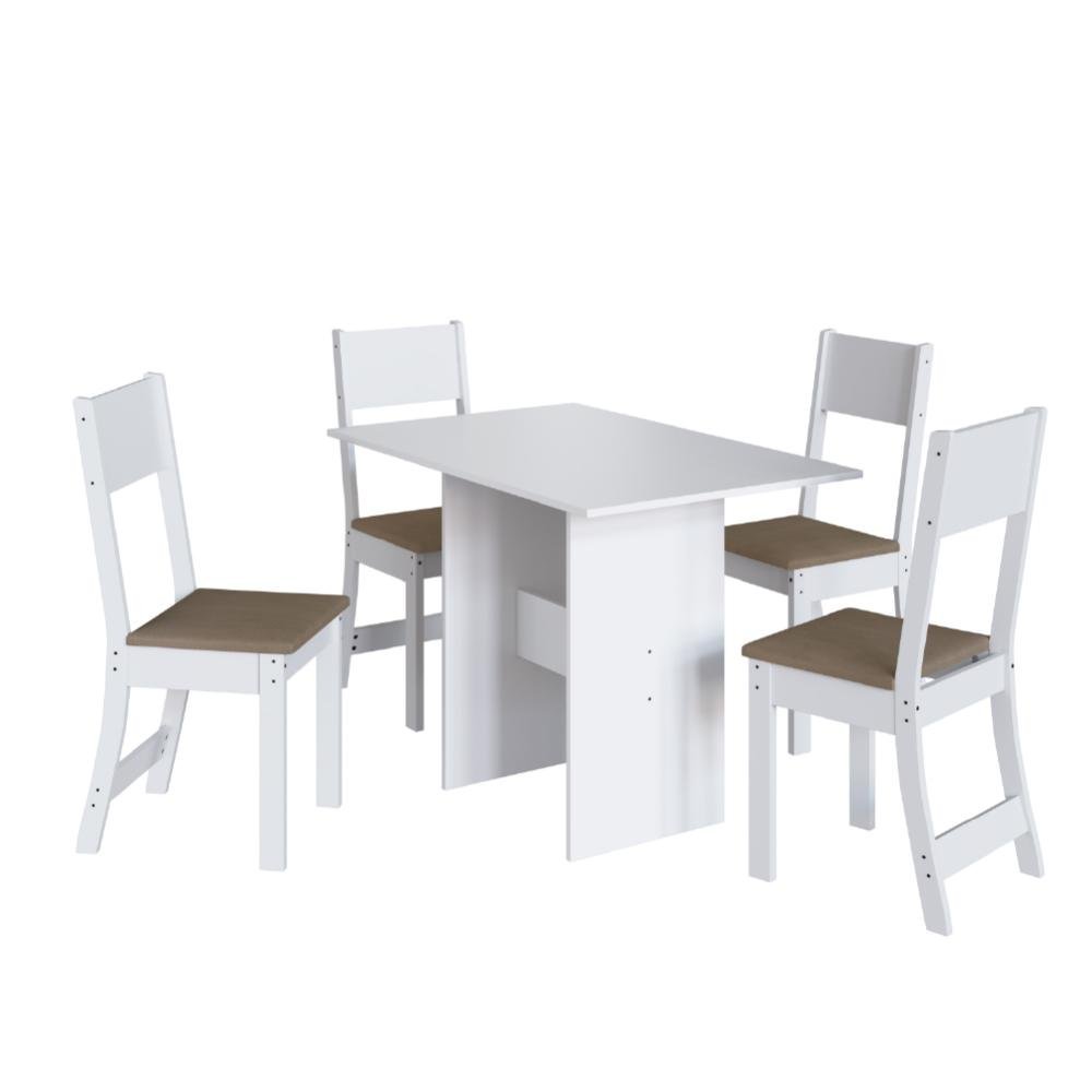 Conjunto Mesa Malva 91cm - 4 Cadeiras 119