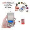 Mini Balança Digital Alta Precisão de Bolso Portátil 500g - 4