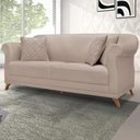Ver imagem 7 de Sofa 3 Lugares Retro Polo 200cm com Almofada Linho Areia Ezz Areia