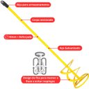 Ver imagem 3 de Batedor Misturador de Tinta Argamassa Gesso 100x600mm para Furadeira | Fertak