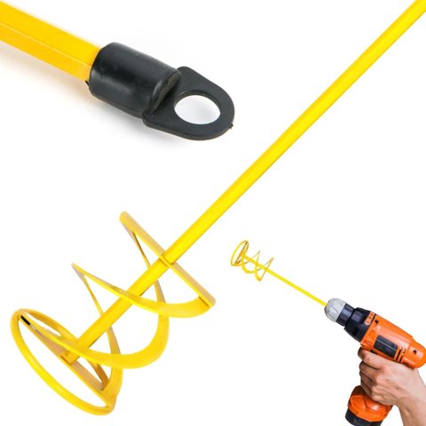 Batedor Misturador de Tinta Argamassa Gesso 100x600mm para Furadeira | Fertak