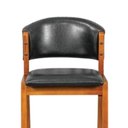 Ver imagem 4 de Banqueta Alta Bistrô Charmy Encosto e Assento Estofados Couríssimo Preto- Mabe Magazine